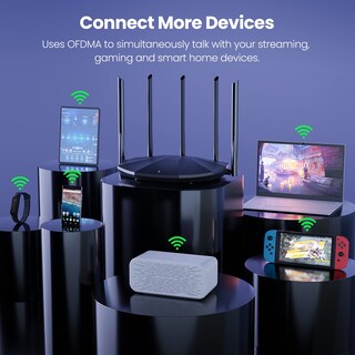 Foto 5 | Foto 5 | Router Wifi 6 Tenda Rx2pro Ax1500 De Doble Banda Gigabit De 4 Puertos - Venta Internacional.