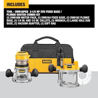 Foto 2 | Foto 2 | Kit De Router Dewalt Dw618pkb Con Base Fija Y Sumergida De 12 A 24000 Rpm - Venta Internacional.