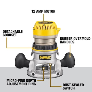 Foto 3 | Foto 3 | Kit De Router Dewalt Dw618pkb Con Base Fija Y Sumergida De 12 A 24000 Rpm - Venta Internacional.