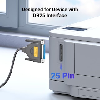 Foto 3 | Foto 3 | Adaptador De Cable Paralelo Usb A Db25 Para Impresora Ugreen De 6 Pies - Venta Internacional.