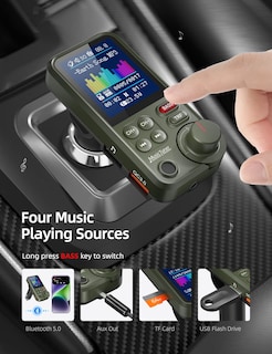 Foto 5 | Foto 5 | Transmisor Fm Bluetooth Nulaxy Km30 Para Coche Con Pantalla De 1 8 Pulgadas - Venta Internacional.