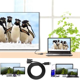 Foto 4 | Foto 4 | Adaptador Displayport A Vga Dioche, Cable Hd 1080p De 1,8 M - Venta Internacional.