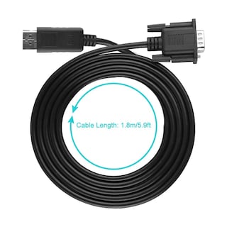Foto 5 | Foto 5 | Adaptador Displayport A Vga Dioche, Cable Hd 1080p De 1,8 M - Venta Internacional.