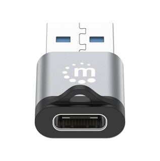 Foto 3 | Foto 3 | Adaptador Usb-a A Usb-c V3.2 Manhattan 356305 Negro con Gris Espacial