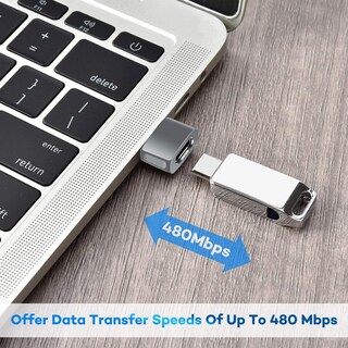 Foto 5 | Foto 5 | Adaptador Usb A Usb C Basesailor Tipo C Hembra A Macho, Paquete De 3 - Venta Internacional.