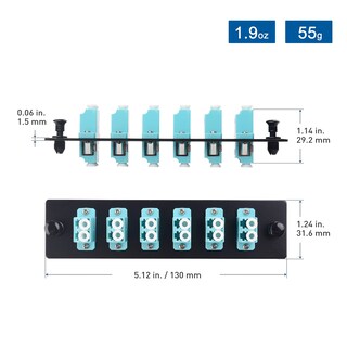 Foto 5 | Foto 5 | Cable De Panel De Conexión De Fibra Óptica Matters 12 Fibras Om4/om3 Con Adaptadores - Venta Internacional.