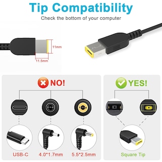Foto 3 | Foto 3 | Cargador Portátil Wzxhu 65w Para Lenovo Thinkpad T470 T470s T460 - Venta Internacional.