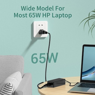 Foto 2 | Foto 2 | Cargador Portátil Con Adaptador Ac De 65 W Y 45 W Para Hp Envy Pavilion - Venta Internacional.