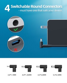 Foto 3 | Foto 3 | Cargador Portátil Superer Para Asus Vivobook Zenbook 65w 45w 33w - Venta Internacional.