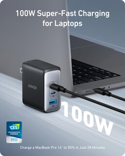Foto 2 | Foto 2 | Cargador Anker Nano Usb-c De 100 W Con 3 Puertos Para Macbook Pro/air - Venta Internacional.