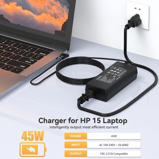 Foto 4 | Foto 4 | Cable De Alimentación Charger Rolada De 45 W Para Portátil Hp Modelo 15 - Venta Internacional.