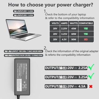 Foto 3 | Foto 3 | Cargador Portátil De Repuesto Usb C De 65 W Para Dell Hp Lenovo Asus - Venta Internacional.