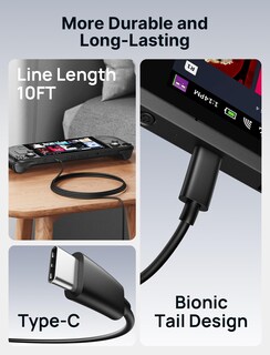 Foto 5 | Foto 5 | Cable Charger Jsaux Usb-c Pd 3.0 De 65 W, 10 Pies, Para Computadora Portátil Y Teléfono - Venta Internacional.