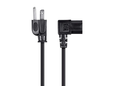 Foto 2 | Foto 2 | Cable De Alimentación Monoprice De 6 Pies Y 14 Awg En Ángulo Recto, Negro - Venta Internacional.