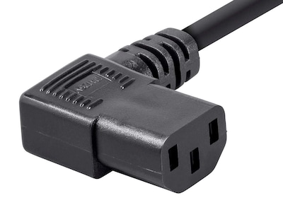 Foto 3 | Foto 3 | Cable De Alimentación Monoprice De 6 Pies Y 14 Awg En Ángulo Recto, Negro - Venta Internacional.