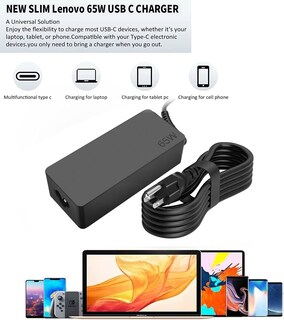 Foto 3 | Foto 3 | Cargador Gomarty Usb C De 65 W Para Lenovo Thinkpad/chromebook/yoga - Venta Internacional.