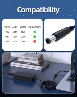 Foto 3 | Foto 3 | Cargador Portátil De 90 W, 19,5 V Y 4,62 A Para Dell Latitude 3540 3340 - Venta Internacional.