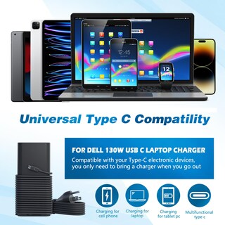 Foto 7 | Foto 7 | Cargador Usb C Yllkjt De 130 W Para Portátil Dell Precision 5560 5550 - Venta Internacional.