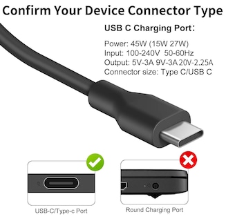 Foto 2 | Foto 2 | Cargador Dmkaollk Usb C De 45 W Para Acer Chromebook R13 11-15 - Venta Internacional.