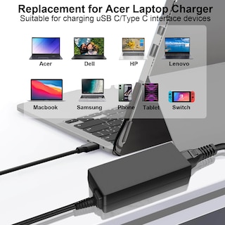 Foto 3 | Foto 3 | Cargador Dmkaollk Usb C De 45 W Para Acer Chromebook R13 11-15 - Venta Internacional.