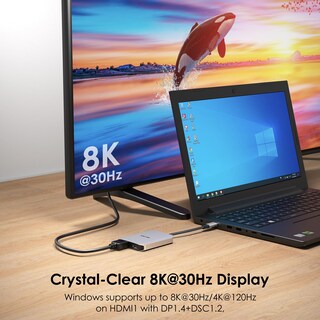 Foto 3 | Foto 3 | Adaptador Usb C A Hdmi Dual Wavlink Para Dell Xps Hp Lenovo - Venta Internacional.