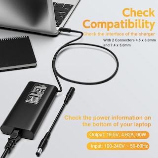 Foto 2 | Foto 2 | Cargador Rolada De 90 W Para Dell Inspiron 11-17 3000 5000 7000 Series - Venta Internacional.