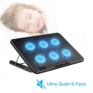 Foto 2 | Foto 2 | Venta Internacional - Almohadilla De Refrigeración Para Portátil Liangstar 6 Ventiladores Para Portátiles De 12 A 17 Pulga