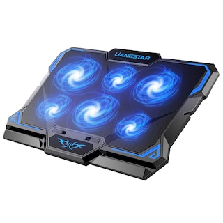 Foto 1 | Foto 1 | Almohadilla De Refrigeración Para Portátil Liangstar Con 6 Ventiladores Led Silenciosos De 12 A 17 P - Venta Internacional.