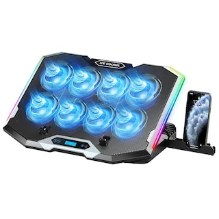 Foto 1 | Foto 1 | Almohadilla de Refrigeración para Portátil Ice Coorel K9 con 8 Ventiladores 15 a 17.3 \" RGB - Venta Internacional