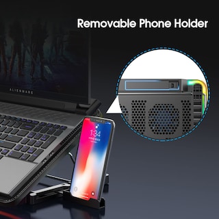 Foto 7 | Foto 7 | Almohadilla de Refrigeración para Portátil Aimiuzi Gaming con 6 Ventiladores Portátil de 12 a 17 Pu - Venta Internacional