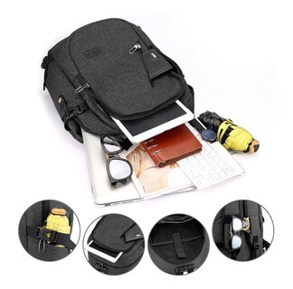 Foto 2 | Foto 2 | Mochila Fashion para Laptop con Carga USB color Negro