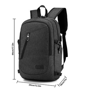 Foto 3 | Foto 3 | Mochila Fashion para Laptop con Carga USB color Negro