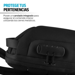 Foto 3 | Foto 3 | Mochila Antirrobo Mini Con Candado Y Puerto Usb, Redlemon, 81188. Negro