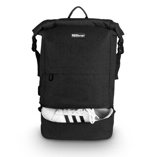 Foto 1 | Foto 1 | Mochila Backpack Roll Top Antirrobo Impermeable Para Laptop De 15” Y Tablet Ideal Para Campamentos Redlemon 79099 Negro