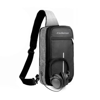 Foto 3 | Foto 3 | Mochila Antirrobo Mini Impermeable para Notebook Redlemon 78765 color Gris