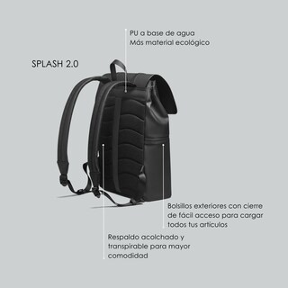 Foto 4 | Foto 4 | Mochila Gaston Luga Spläsh 2.0 14.2l para Laptop De 13'' Negro
