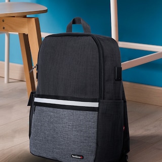 Foto 8 | Foto 8 | Mochila TechZone Glad Porta Laptop 15.6 pulgadas color Negro