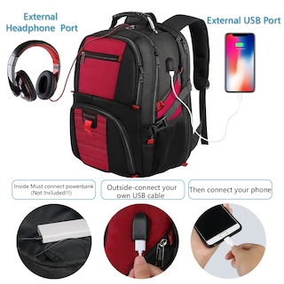 Foto 6 | Foto 6 | Venta Internacional - Mochila de Viaje Yorepek Extra Grande Negra