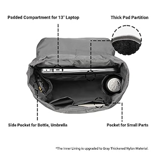 Foto 5 | Foto 5 | Venta Internacional - Mochila Kaukko para Portátil Outdoor 22,4 L Mochila de Viaje 15i