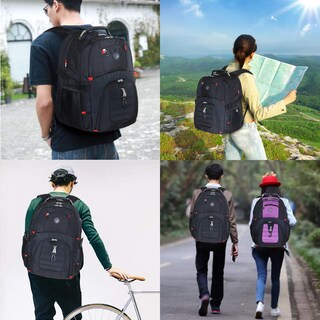 Foto 7 | Foto 7 | Mochila de Viaje para Portátil Shrradoo Negra 52L 17'' - Venta Internacional