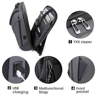 Foto 3 | Foto 3 | Mochila Bange Business Smart Impermeable para Portátil de 15,6 Pulgadas - Venta Internacional