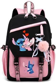 Foto 1 | Foto 1 | Mochila para Portátil Dibujos Animados de Ánime con Puerto de Carga Usb - Venta Internacional