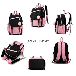Foto 3 | Foto 3 | Mochila para Portátil Dibujos Animados de Ánime con Puerto de Carga Usb - Venta Internacional