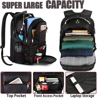 Foto 2 | Foto 2 | Mochila Yorepek Travel 50l Con Puerto De Carga Usb Para Portátil De 17 Pulgadas - Venta Internacional