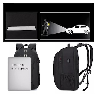 Foto 4 | Foto 4 | Mochila de Viaje para Portátil de 15.6 Puerto Usb Negra 35 L Belug