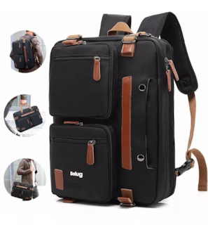 Foto 1 | Foto 1 | Bolso Mensajero 3 en 1 para Laptop de 17.3\" Impermeable en Negro