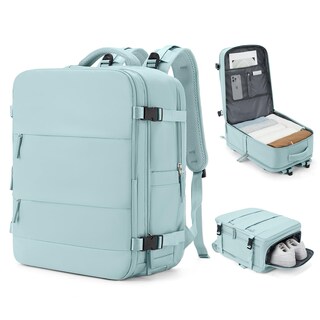 Foto 1 | Foto 1 | Mochila de Viaje Coowoz Grande Impermeable Azul Unisex - Venta Internacional