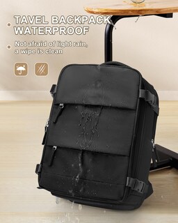 Foto 5 | Foto 5 | Mochila de Viaje Coowoz Impermeable Negra Unisex - Venta Internacional