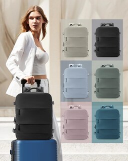 Foto 6 | Foto 6 | Mochila de Viaje Coowoz Impermeable Negra Unisex - Venta Internacional