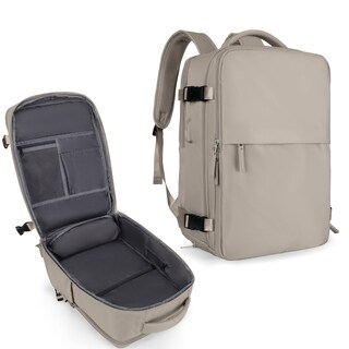 Foto 1 | Foto 1 | Mochila De Viaje Para Portátil Coowoz Airline Approved 15.6 Pulgadas, Marrón - Venta Internacional.
